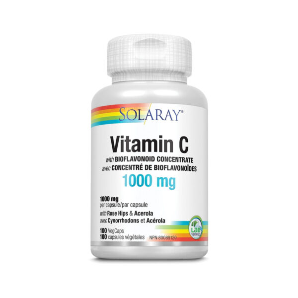 Вітамін С і біофлавоноїди Solaray Vitamin C & Bioflavonoid 1:1 500 мг, 100 веганських капсул