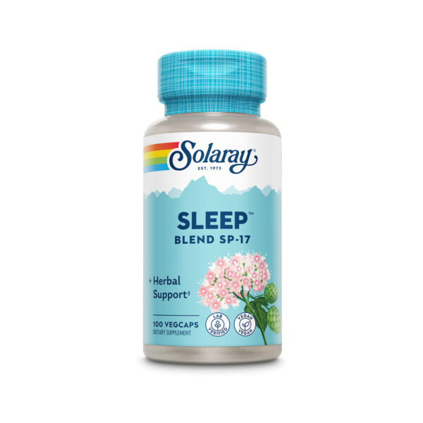 Спокійний сон Solaray Sleep Blend SP-17, 100 вегетаріанських капсул