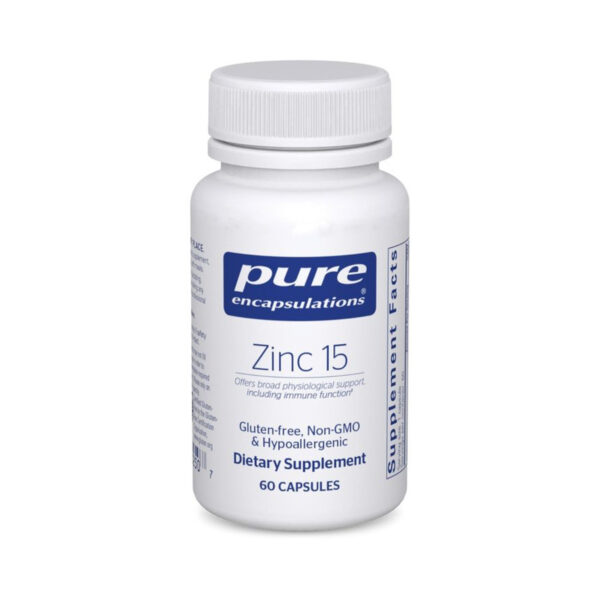 Цинк Pure Encapsulations Zinc 15 мг, 60 капсул