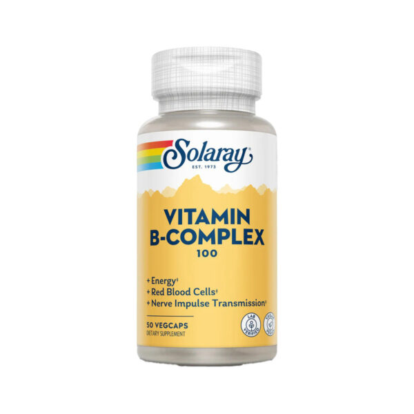 Вітаміни групи В Solaray Vitamin B-Complex 100, 50 вегетаріанських капсул