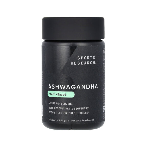 Ашваганда Sports Research Ashwagandha 500 вег. капсули №60