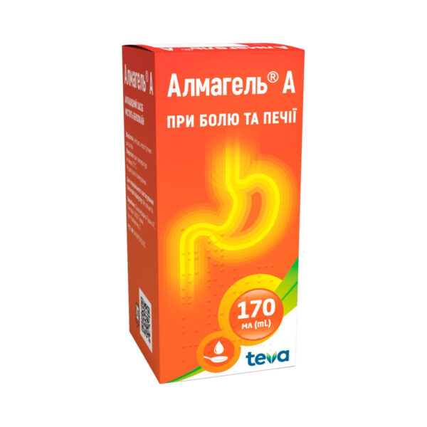 Алмагель А суспензія ор. по 170 мл у флак.