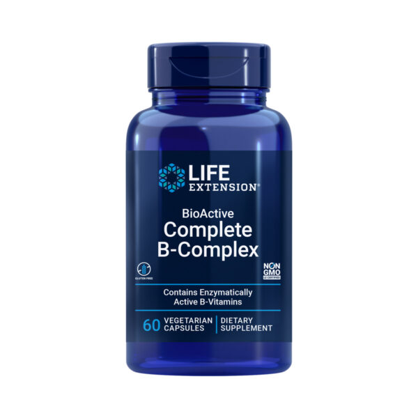 Комплекс Вітамінів Групи В Life Extension BioActive Complete B-Complex, 60 вегетаріанських капсул