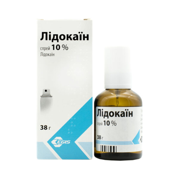 Лідокаїн спрей 10 % по 38 г у флак.