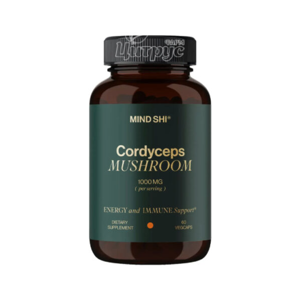 Кордіцепс Mind Shi Cordyceps Mushroom 1000 мг вег. капсули №60