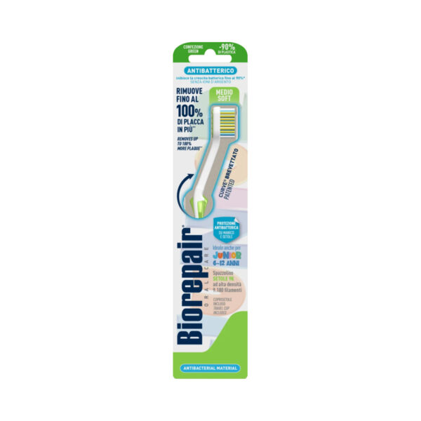 Зубна щітка Biorepair Junior Досконала чистка Medium soft середньої м'якості, 6-12 років