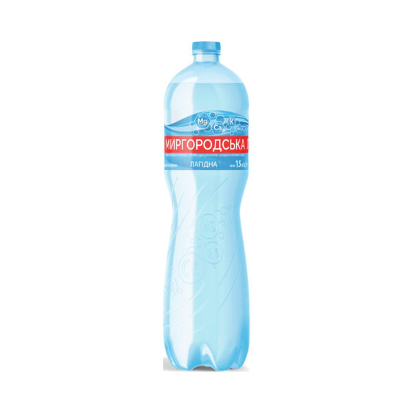 Вода мінеральна Миргородська Лагідна слабогазована, 1,5 л