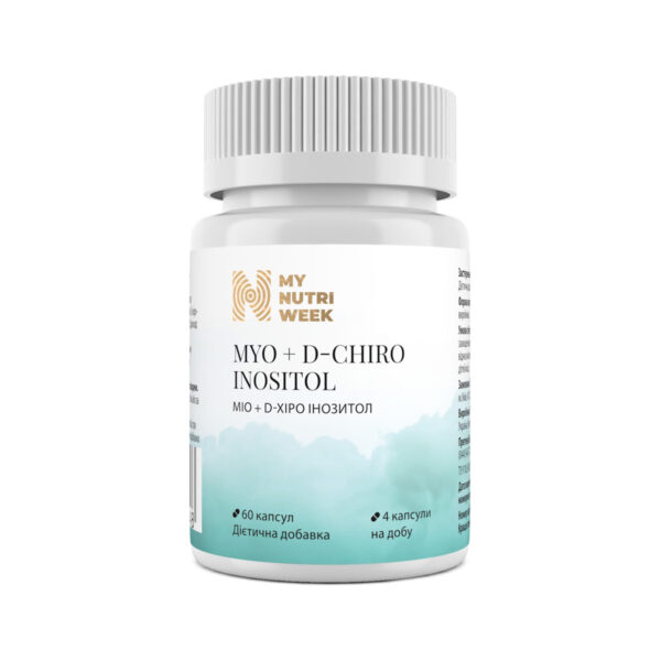 Міо + D-хіро інозитол My Nutri Week Myo-D Chiro Inositol, 60 ?апсул