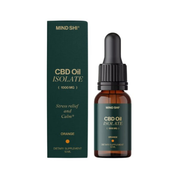 Олія CBD (Канабідіол) Mind Shi Ізолят 1000 мг Апельсин, 10 мл