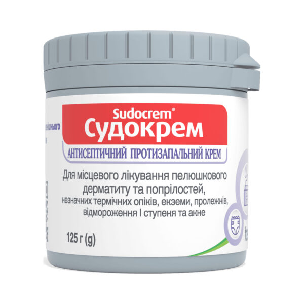 Судокрем крем д/зовн. заст. по 125 г у бан.