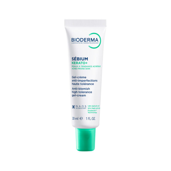 Крем-гель для обличчя Bioderma Sebium Kerato+ проти акне та вугрових висипів, 30 мл