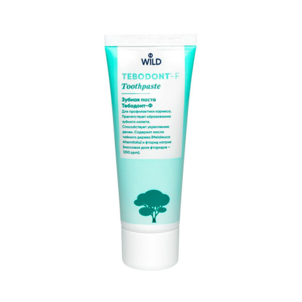 Зубна паста Dr. Wild Tebodont з олією чайного дерева (Melaleuca Alternifolia) без фториду, 75 мл