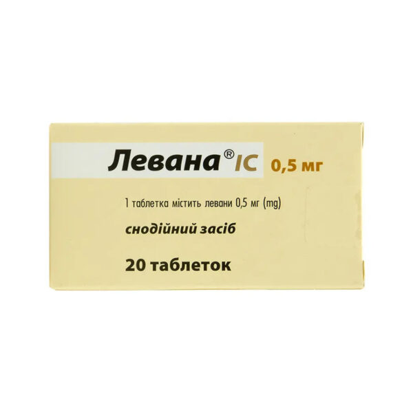 Левана IC таблетки по 0.5 мг №20 (10х2)