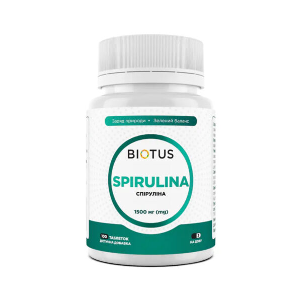 Спіруліна Biotus Spirulina таблетки по 500 мг №100