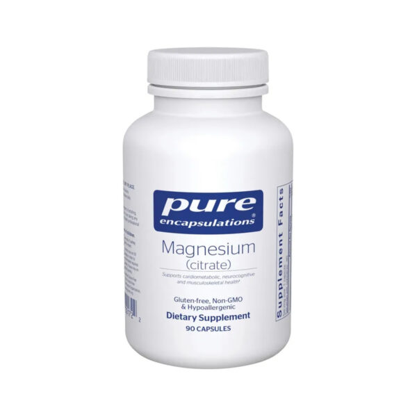 Магній Pure Encapsulations Magnesium citrate 150 мг, 90 капсул