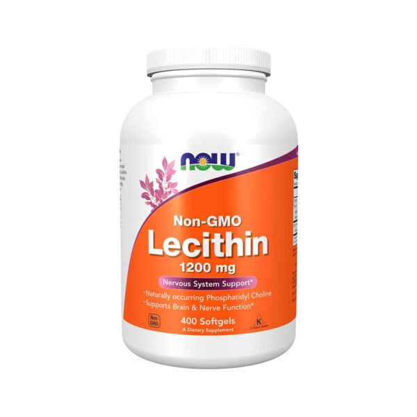 Лецитин NOW Lecithin 1200 мг м'які гелеві капсули №400