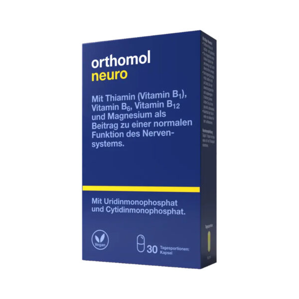 Ортомол Neuro капсули для нормального функціонування нервової системи, курс 30 днів
