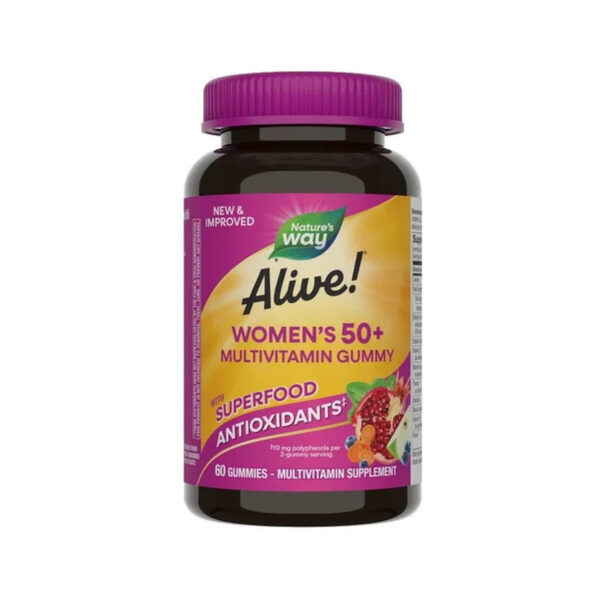 Мультивітаміни для жінок Nature's Way Alive! Women's Gummy Vitamins ягідний мікс, 60 жувальних цукерок