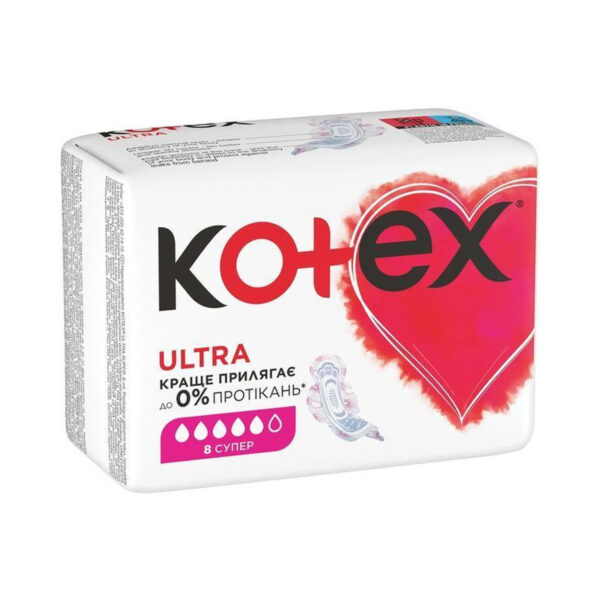 Прокладки гігієнічні Kotex Ultra супер, сіточка, 8 шт