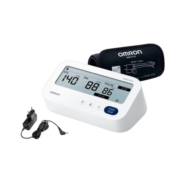 Тонометр Omron M3 Comfort AFib (HEM-7196-FLE) автоматичний з мережевим адаптером HHP-CM01
