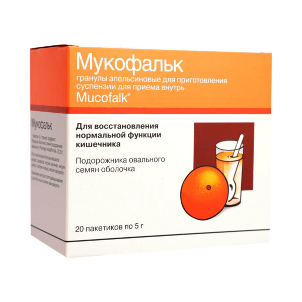 Мукофальк апельсин гранули 3.25 г/5 г по 5 г №20 у пак.
