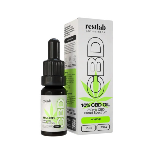Олія CBD 20% Restlab зі смаком кокосу краплі, 10 мл