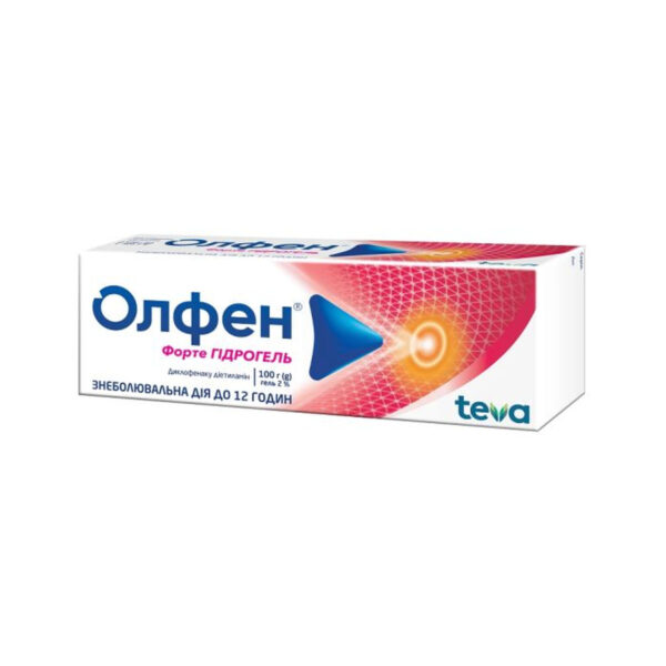 Олфен форте гідрогель гель 2 % по 100 г у тубах