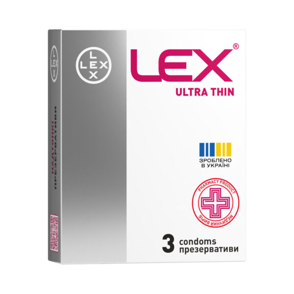 Презервативи Lex Ultra thin ультра тонкі, 3 штуки