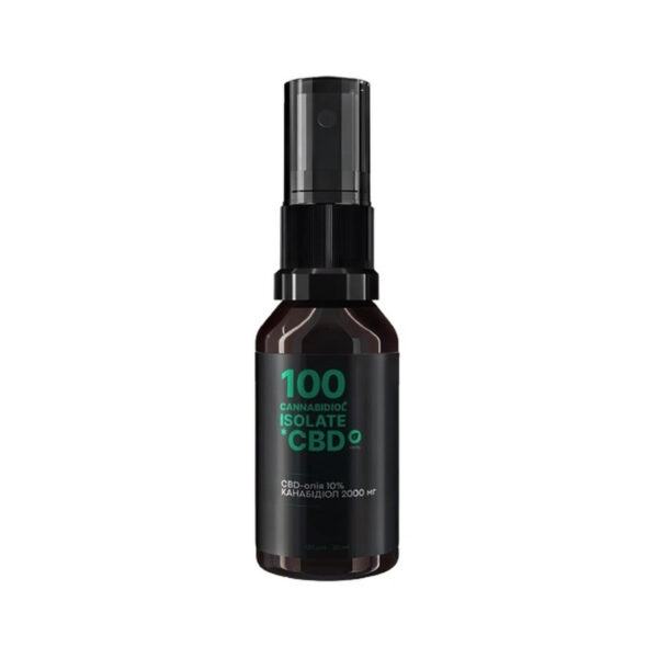 CBD isolate-олія 10%, 2000 мг, 120 доз, 20 мл, м'ята