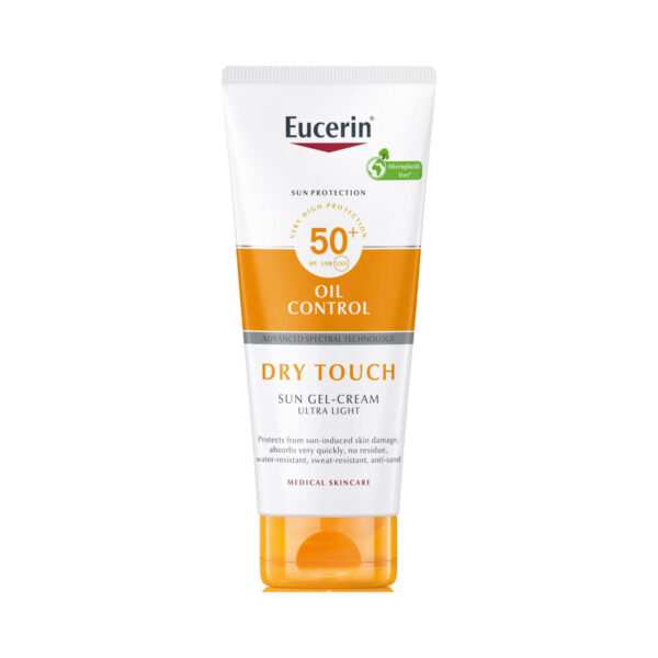 Гель-крем сонцезахисний для тіла Eucerin Sun SPF50+ Oil Control ультралегкий з матуючим ефектом (83555), 200 мл