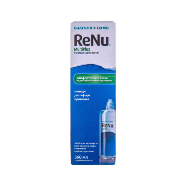 Розчин ReNu MultiPlus д/конт. лінз по 360 мл у флак. поліет.