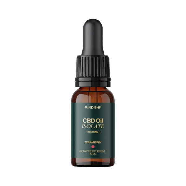 Олія CBD (Канабідіол) Mind Shi Ізолят 2000 мг Полуниця, 10 мл