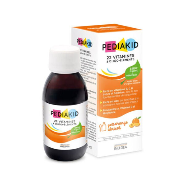Педіакід PEDIAKID 22 Vitamines & Oligo-Elements сироп для здорового фізичного розвитку: 22 вітаміни і оліго- елемента, 125 мл