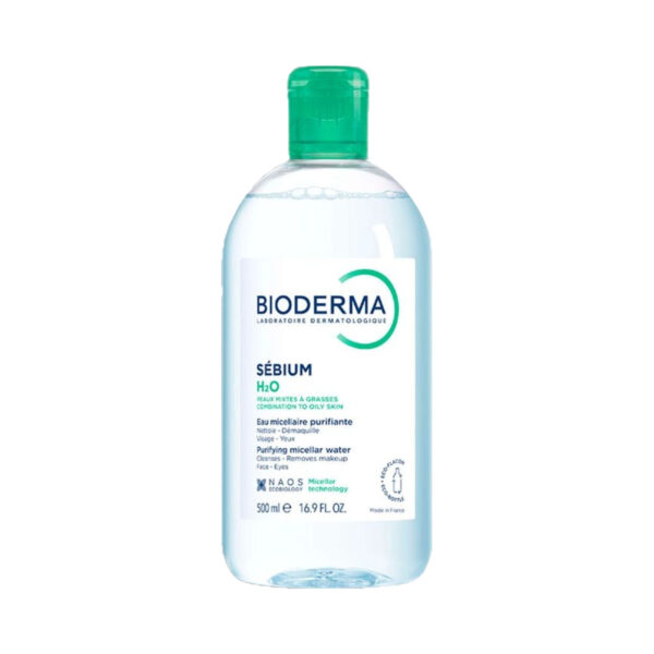 Лосьйон для обличчя Bioderma Sebium Н2О очищуючий для жирної та комбінованої шкіри, 500 мл