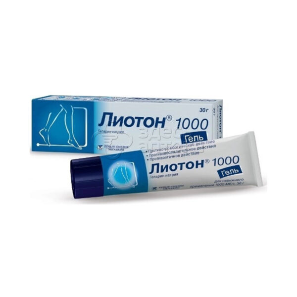 Ліотон 1000 гель 1000 МО/г по 30 г у тубах