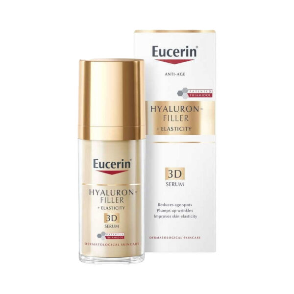Сироватка для обличчя Eucerin Hyaluron Filler + Elasticity 3D потрійна антивікова (83566), 30 мл