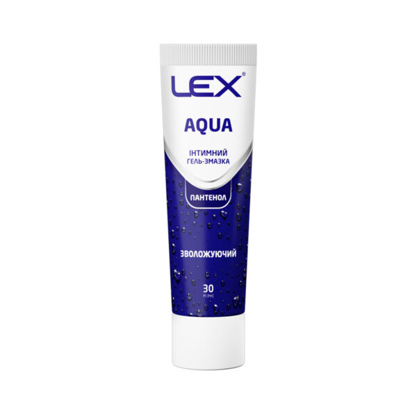 Гель-змазка інтимна Lex Aqua зволожуючий з пантенолом (лубрикант), 30 мл