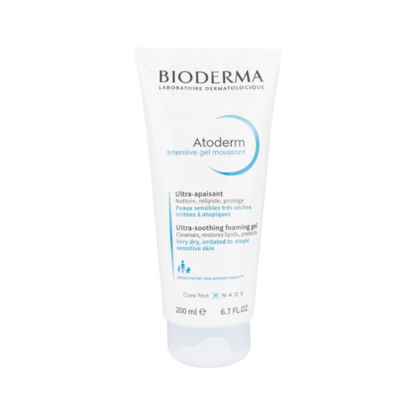 Гель Bioderma Atoderm Intensive очищуючий для обличчя та тіла, для сухої атопічної шкіри, 200 мл