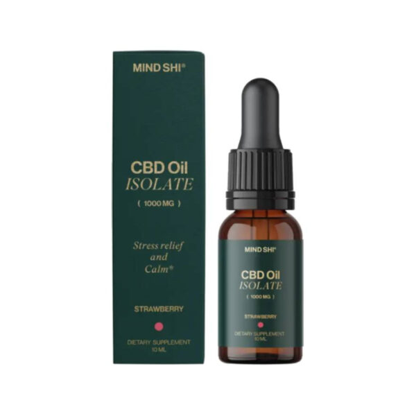 Олія CBD (Канабідіол) Mind Shi Ізолят 1000 мг Полуниця, 10 мл
