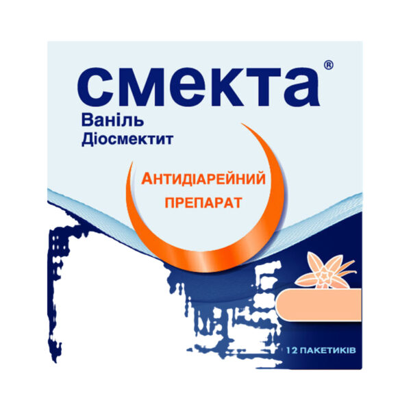 Смекта ваніль порошок д/ор. сусп. по 3 г №12 у пак.