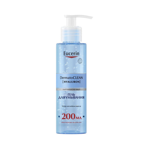 Гель для вмивання Eucerin DermatoClean м'який очищуючий для нормальної та комбінованої шкіри (63993), 200 мл