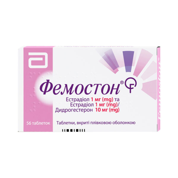 Фемостон таблетки, в/плів. обол. 1 мг/10 мг №56 (28х2)