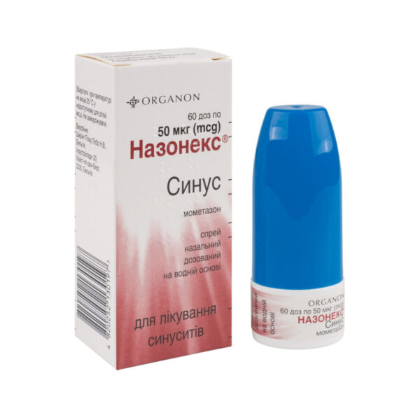 Назонекс синус спрей наз., доз. 50 мкг/дозу по 60 доз (10 г) у флак.