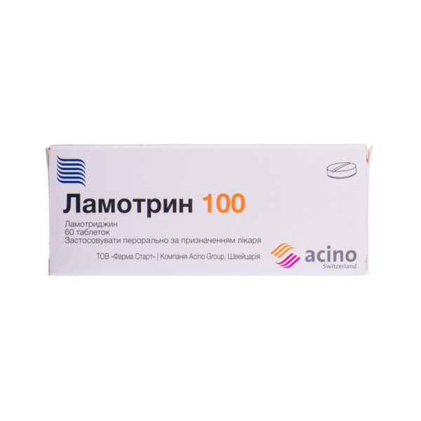 Ламотрин 100 таблетки по 100 мг №60 (10х6)