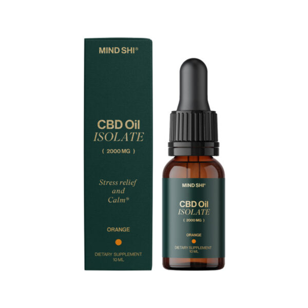 Олія CBD (Канабідіол) Mind Shi Ізолят 2000 мг Апельсин, 10 мл