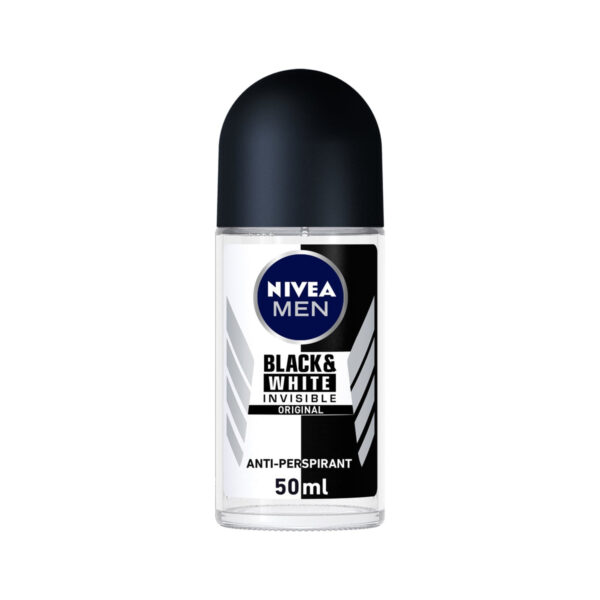 Дезодорант-антиперспірант кульковий Nivea Men Чорне та Біле невидимий Original 48h проти слідів на одязі, 50 мл