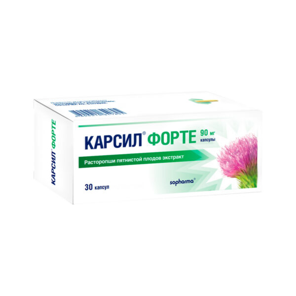 Карсил форте капсули тв. по 90 мг №30 (6х5)