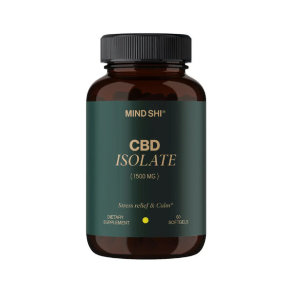 CBD (Канабідіол) Mind Shi Ізолят 1500 мг, 60 м'яких капсул
