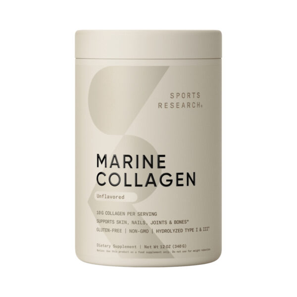 Пептиди морс. колагену, Sports Research, Marine Collagen Peptides, без смаку, 340 г