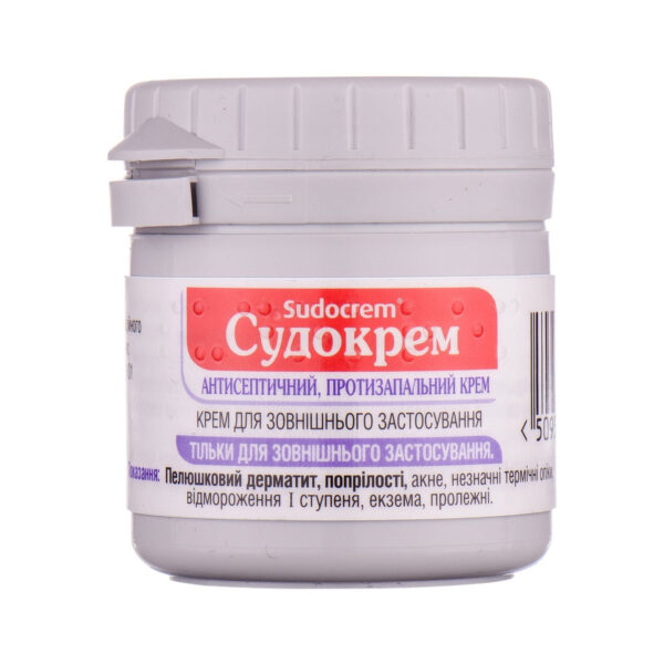 Судокрем крем д/зовн. заст. по 60 г у бан.